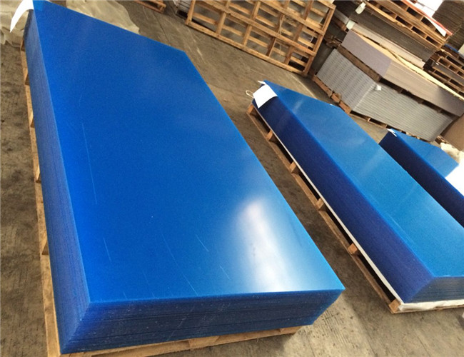 Folha acrílica PMMA do perspex 9mm azul decorativo da pilha, vácuo que forma o processo