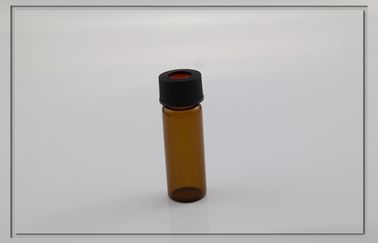 os septos resistentes ao calor de PTFE provam os tubos de ensaio de vidro 15mm, cor ambarina